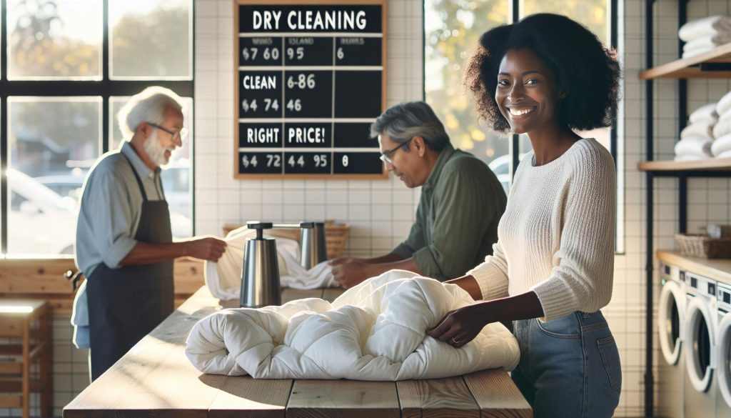 How much does dry cleaning cost for a comforter? Clean and cozy—right price!