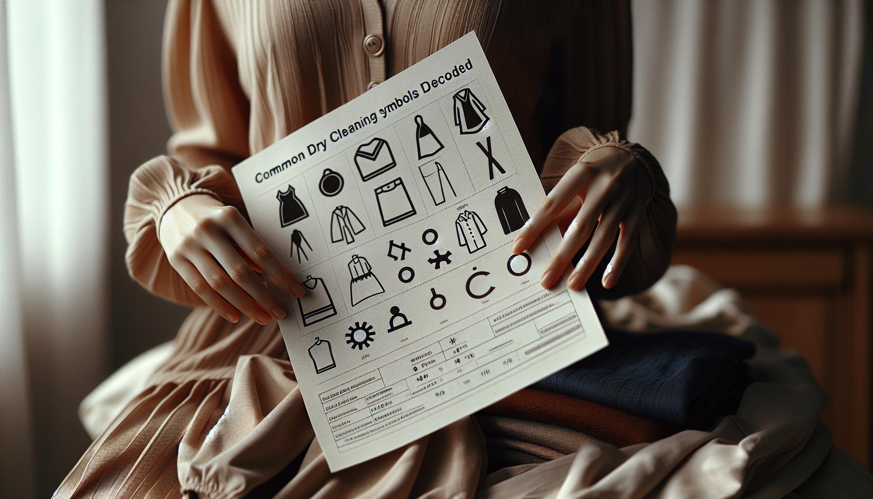 Common Dry Cleaning Symbols Decoded