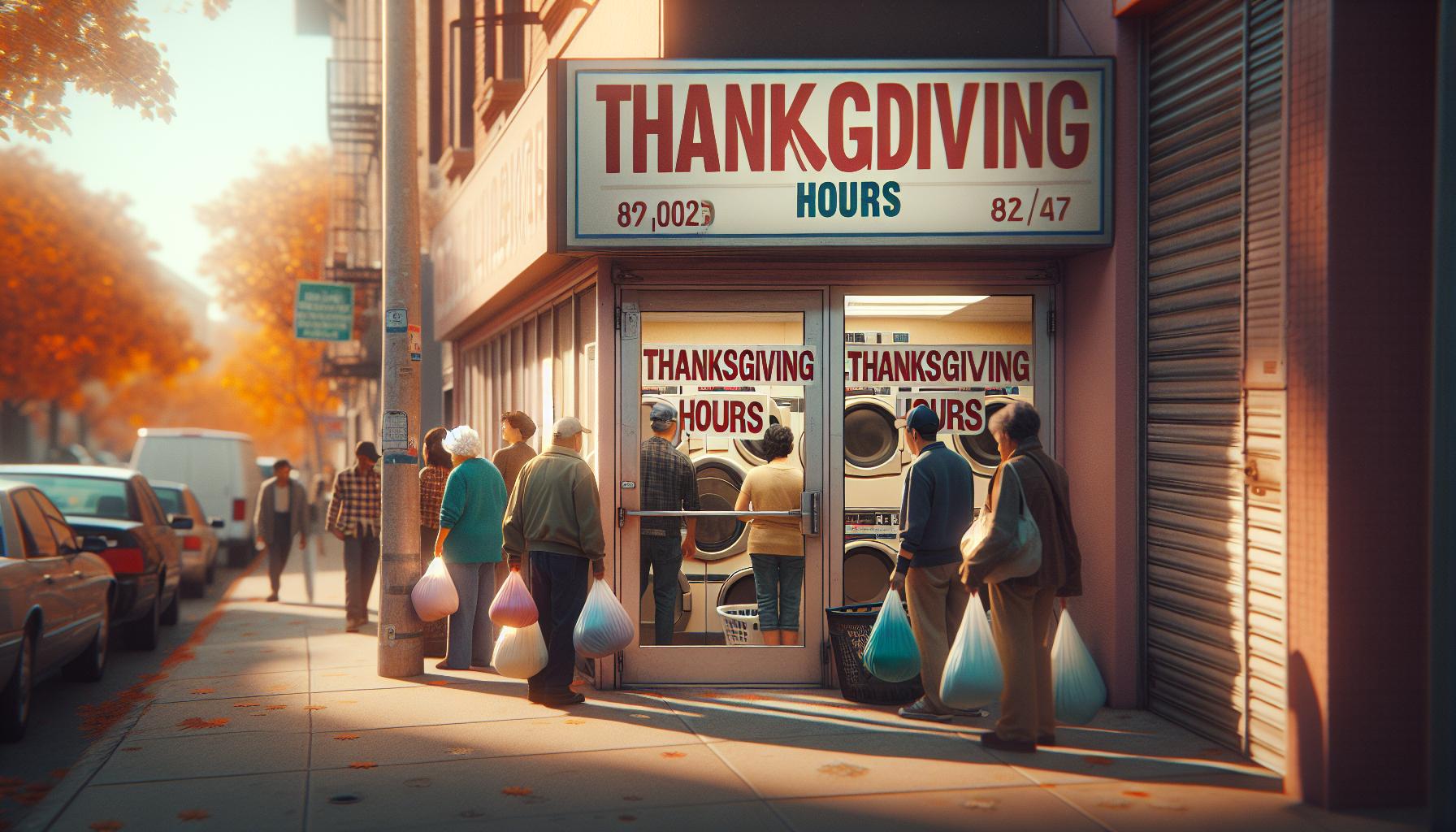 Typical Thanksgiving Hours for Local Laundromats